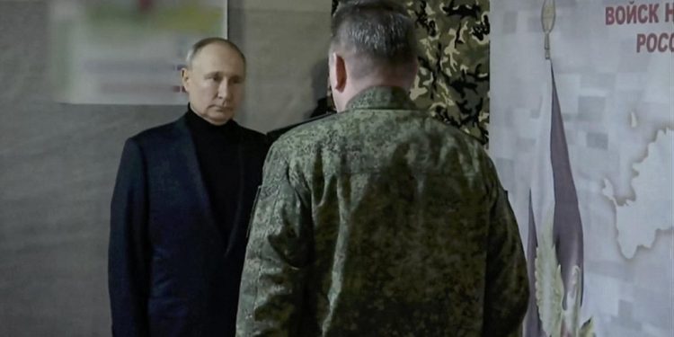 Putin en cuarteles