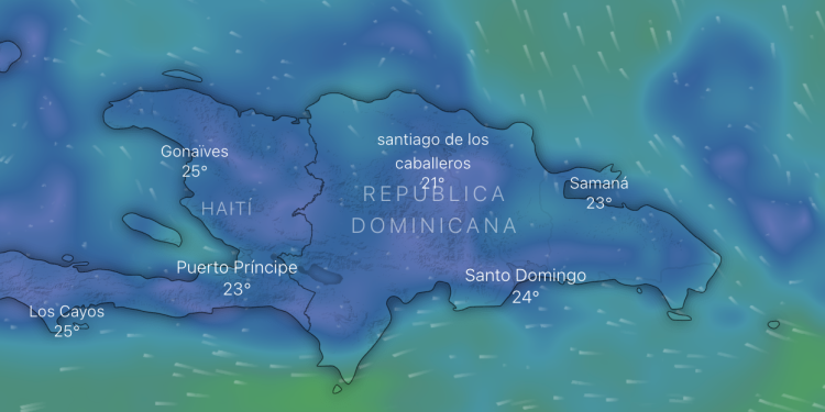 mapa meteorologico rd