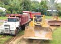 camiones trabajo por lluvias