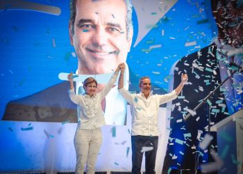 Raquel Peña y Luis Abinader