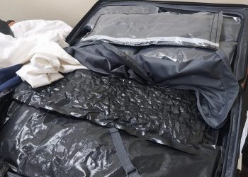 maleta con marihuana