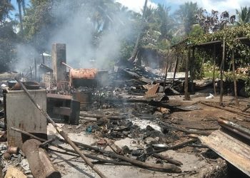 vivienda incendiada San Cristóbal
