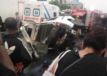 Accidente ocurrido en av. JFK con Lope de Veg