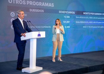 Abinader y Gloria Reyes