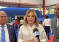 Diputado Ramón Bueno, directoral del Plan Social Yadira Henríquez y diputado Carlos Sánchez