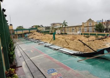 valla de protección colapsa