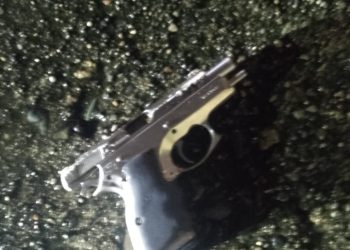 Arma de delincuente abatido, foto de apoyo al texto