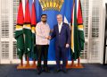 Presidentes de Guyana y Abinader