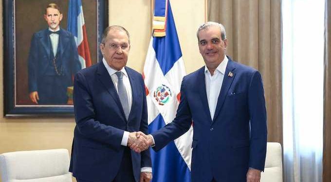 abinader y canciller ruso