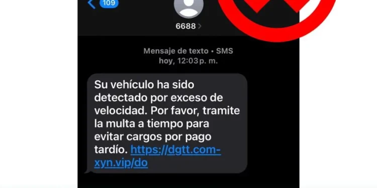 mensaje falso