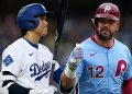 Ohtani y Kyle Schwarber