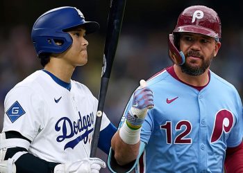 Ohtani y Kyle Schwarber