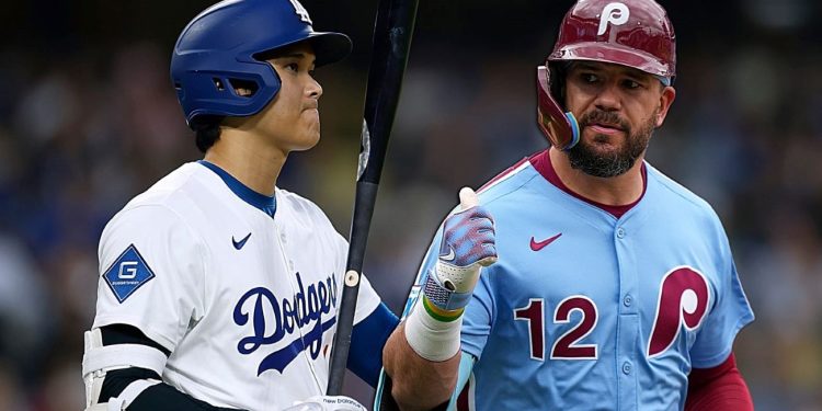 Ohtani y Kyle Schwarber