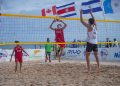 Accion del equipo masculino de República Dominicana que lo integran Melvin De Jesus y Ramón De Jesus