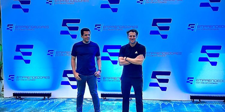 David Collado y Diego Forlán
