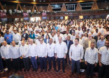 Abinader y lideres sindicales