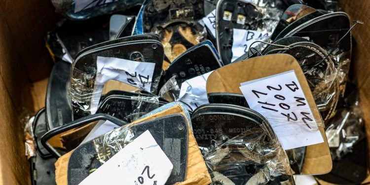 retrovisores robados