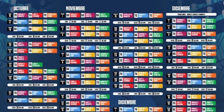 calendario lidom