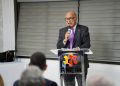 Angelo Viro durante su discurso